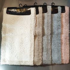 MIABELLA Kopalniške preproge DAMASK, set 60x100 + 60x50 cm., bež