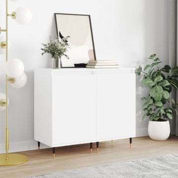 Vidaxl vidaXL Omarice, 2 kosa, bele, 40x35x70 cm, material na osnovi lesa