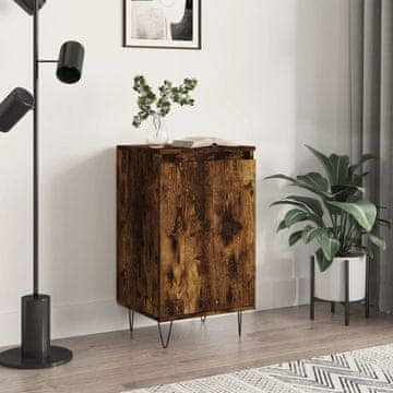 Vidaxl vidaXL Predalnik, dimljen hrast, 40x35x70 cm, material na osnovi lesa