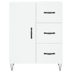 Vidaxl Komoda bela 69,5x34x90 cm inženirski les
