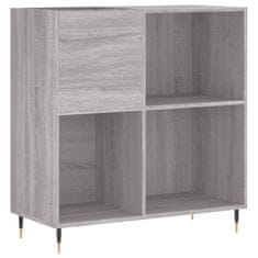 Vidaxl Omarica za gramofonske plošče siva sonoma 84,5x38x89cm inž. les