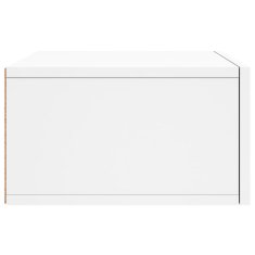 Vidaxl Stenska nočna omarica bela 35x35x20 cm