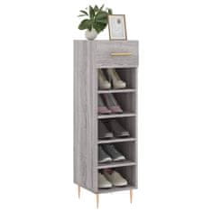 Vidaxl Omarica za čevlje siva sonoma 30x35x105 cm inženirski les