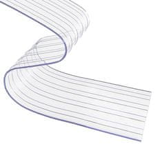 Vidaxl Zavesa za vrata prozorna 300 mm x 2,6 mm 10 m PVC