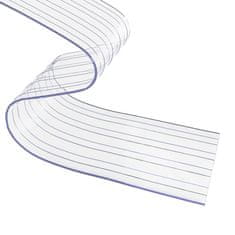 Vidaxl Zavesa za vrata prozorna 300 mm x 2,6 mm 25 m PVC