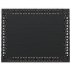 Vidaxl Vrtna miza antracitna 59x47x40 cm PP