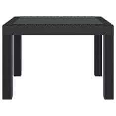 Vidaxl Vrtna miza antracitna 59x47x40 cm PP