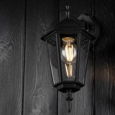LUMILED Vrtna svetilka E27 fasadna stenska svetilka BELLIS navzdol