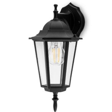 LUMILED Vrtna svetilka E27 fasadna stenska svetilka BELLIS navzdol