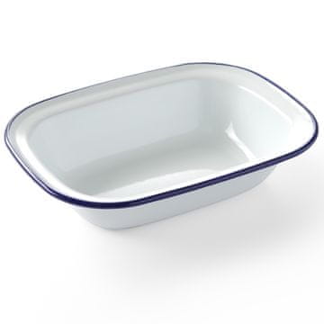 shumee Pravokotna bela emajlirana posoda 215x160mm Hendi 621219