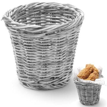 shumee Košarica za serviranje ocvrtih prigrizkov siv melanž premer. 130x110 mm - Hendi 426043