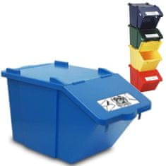 NEW Koš za razvrščanje odpadkov - modri 45L