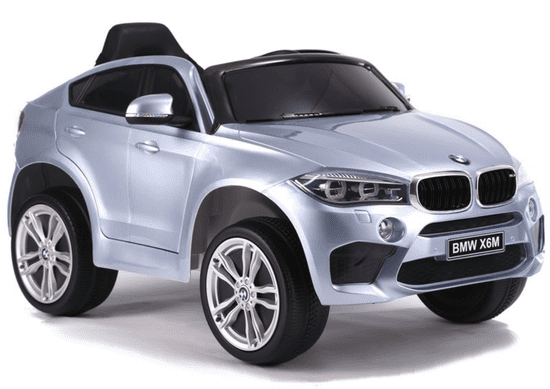 shumee Srebrno pobarvan akumulatorski avto BMW X6
