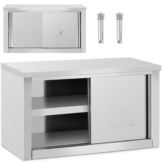 shumee Gostinska stenska omara z drsnimi vrati JEKLO 140 kg 90 x 40 x 50 cm