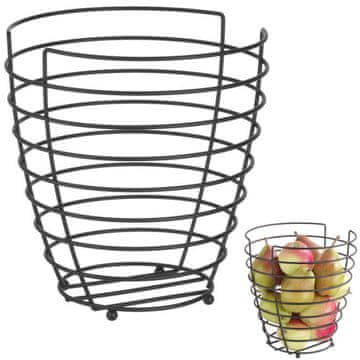 shumee Košara, žičnata skleda za sadje, črna z mat premazom, premer. 230 mm - Hendi 427187