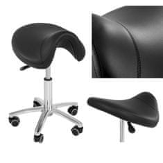 slomart Physa SORANO mobilni sedalni stolček na kolesih črne barve
