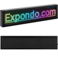 shumee Oglasna svetlobna tabla 96 x 16 pisanih LED diod 67 x 19 cm