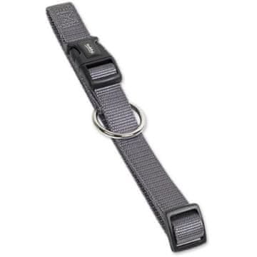 Nobby Ovratnik najlon classic 1x13-20cm siva