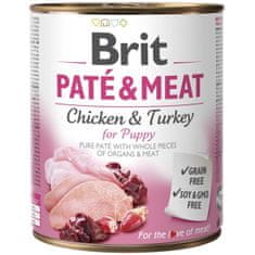 Brit Paté & Meat Cons. Puppy 800 g