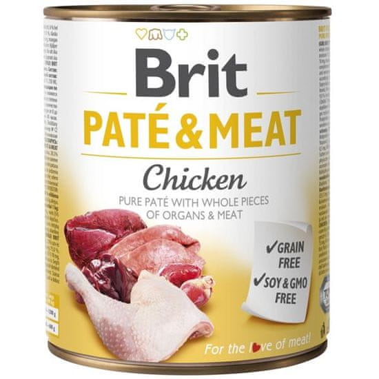 Brit Paté & Meat Cons. Piščanec 800 g