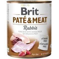 Brit Paté & Meat Cons. Rabbit 800 g