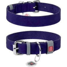 Collar Usnjena ovratnica 35mmx46-60cm WAUDOG vijolična