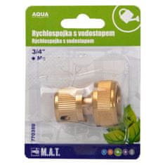 M.A.T Group Hitra spojka 3/4" z vodnim zapornim elementom Ms AQUA