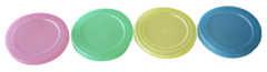 Pokrov OMNIA 11cm plastika, pastelne barve (4 kosi)