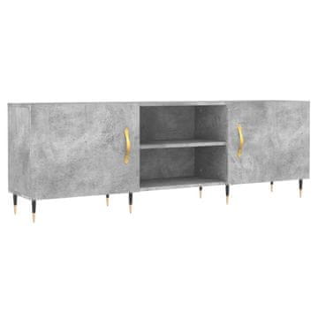 Vidaxl TV omarica betonsko siva 150x30x50 cm inženirski les