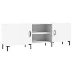 Vidaxl TV omarica bela 150x30x50 cm inženirski les