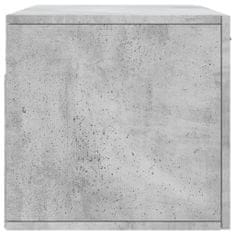 Vidaxl Stenska omarica betonsko siva 80x36,5x35 cm inženirski les