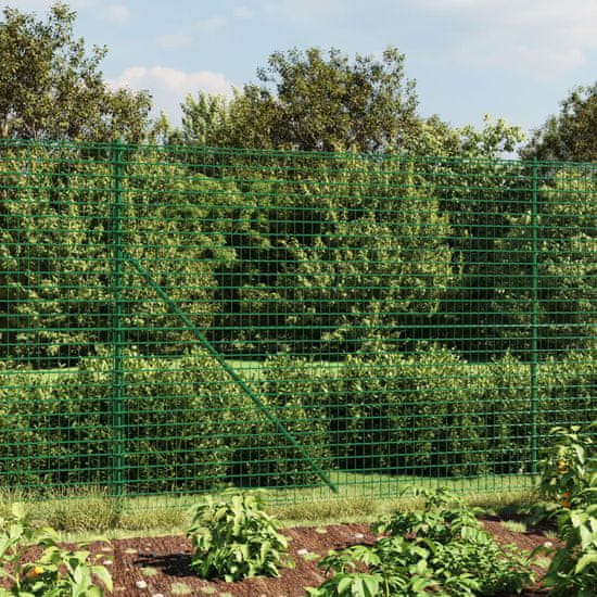 shumee Mrežna ograja s prirobnico zelena 2,2x10 m