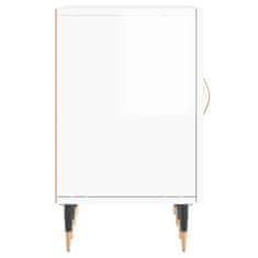 Vidaxl TV omarica visok sijaj bela 150x30x50 cm inženirski les