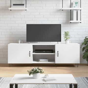 Vidaxl vidaXL TV omarica bela 150x30x50 cm material na osnovi lesa