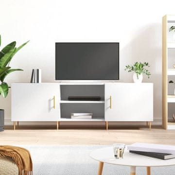 Vidaxl vidaXL TV omarica bela 150x30x50 cm material na osnovi lesa