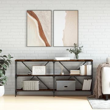 Vidaxl vidaXL Konzolna mizica dimljen hrast 160x30x75 cm