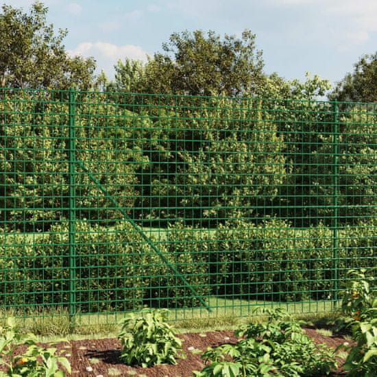 shumee Mrežna ograja s prirobnico zelena 2,2x10 m