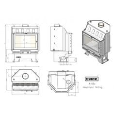 Kretz Toplozračni kaminski vložek A 103