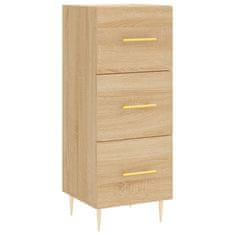 Vidaxl Visoka omara sonoma hrast 34,5x34x180 cm inženirski les