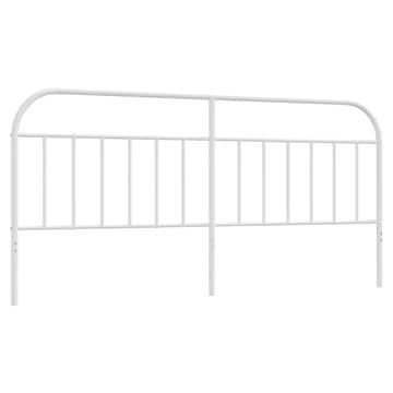 Vidaxl Kovinsko nadomestno vzglavje belo 193 cm