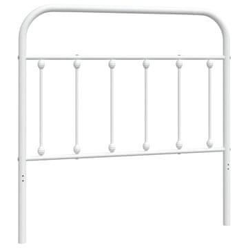 Vidaxl Kovinsko nadomestno vzglavje belo 100 cm