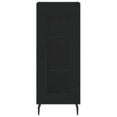 Vidaxl Komoda črna 34,5x34x90 cm inženirski les