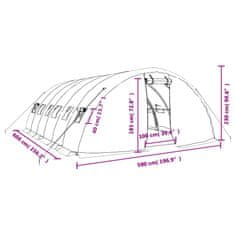 Vidaxl Rastlinjak z jeklenim okvirjem bel 30 m² 6x5x2,3 m