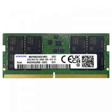 Samsung RAM pomnilnik za prenosnik, 32 GB, DDR5, 4800 MHz, SODIMM, CL40 (M425R4GA3BB0-CQKOL)