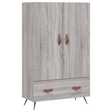 Vidaxl Visoka omara siva sonoma 69,5x31x115 inženirski les