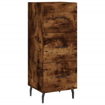 Vidaxl Komoda dimljeni hrast 34,5x34x90 cm inženirski les