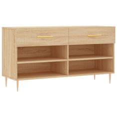 Vidaxl Klop za čevlje sonoma hrast 102x35x55 cm inženirski les