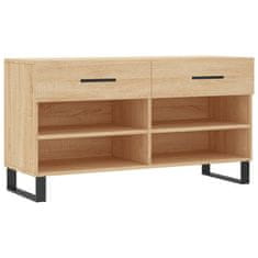 Vidaxl Klop za čevlje sonoma hrast 102x35x55 cm inženirski les