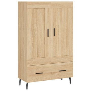 Vidaxl Visoka omara sonoma hrast 69,5x31x115 inženirski les