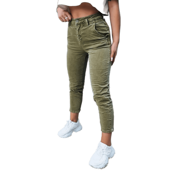 Dstreet Ženske hlače FINN zelena 13759